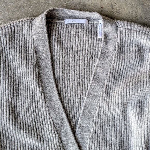 BLDWN Sparrow Cardigan in Grey Multi Wool Cashmere medium - Picture 3 of 9